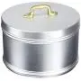 Italo Ottinetti Matte Finish Aluminium Storage Canister 16 cm Neutral, Metallic, One Size Italo Ottinetti Matte Finish Aluminium Storage Canister 16 cm Neutral, Metallic, One Size