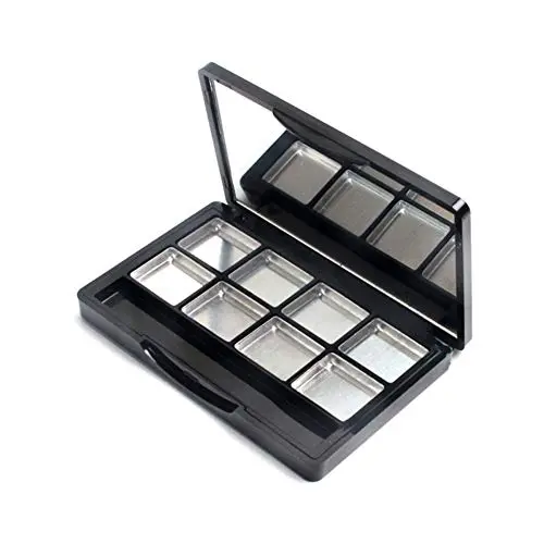 Leere Augenpalettenbehälter Lippenstift Kosmetikcreme Träger Mehrfachschale Minihalter Fall Make-up Trockenpulver Organizer Probe Kleine Box Spiegel Verschluss Metallschale Reise-Werkzeug