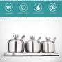 Ensemble de stockage et de conserve pour épices : boîte à sel, poivre et pot à épices en acier inoxydable. Ensemble de stockage et de conserve pour épices : boîte à sel, poivre et pot à épices en acier inoxydable.
