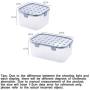 PPLK Transparent Plastic Sealed Cans Milk Powder Cans Bottles Food Cans Grain Storage Boxes Storage Tanks,Grayishblue,M