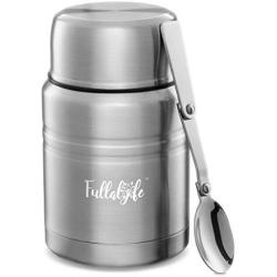 Thermos for Hot Food, Safe New 304 16 Ounce Reusable Stainless Steel  Thermos Food Jar with Silicone Hand Strap Leak Proof Wide Mouth Spoon  Vacuum