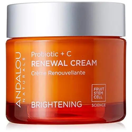Andalou Naturals Brightening Probiotic + C Renewal Cream,1.7 Fl Oz Andalou Naturals Brightening Probiotic + C Renewal Cream,1.7 Fl Oz