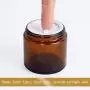 4 oz Amber Round Glass Jars (12 Pack), SXUDA Empty Cosmetic Containers with Inner Liners and black Lids For Slime, Beauty Products, Cosmetic, Lotion,Powders and Ointments 4 oz Amber Round Glass Jars (12 Pack), SXUDA Empty Cosmetic Containers with Inner Liners and black Lids For Slime, Beauty Products, Cosmetic, Lotion,Powders and Ointments