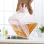 HUPLUE Kitchen Square Food Storage Containers Canister Pantry Organizer Jar Cereal Container Air Tight Canisters with Lids