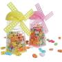Candy Storage Bottle Creative Windmill Design Baby Kids Food Storage Jar Container Gift for Halloween Christmas New Year