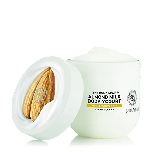The Body Shop Mandelmil Body Lotion, 48h Feuchtigkeitspflege, für empfindliche und trockene Haut, 100% vegan, 177 ml