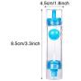 Rolin Roly Double-headed 2 in 1 Oil Bottle Oil Dispenser Bottles with Spray and Pourer Oil Drizzlers Oil Mister Pump Food-Grade Bottle for Kitchen (Blue)