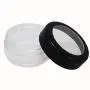 Travel Sample Plastic Clear Jar w Window Black Rim Cap 4 Kind of Capacities (2 Sets)