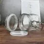 220Ml Plastic Square Clip Top Storage Jar With Airtight Seal Lid Kitchen Food Container Tableware Preserving Cosmetic Cream Orga,Clear 220Ml Plastic Square Clip Top Storage Jar With Airtight Seal Lid Kitchen Food Container Tableware Preserving Cosmetic Cream Orga,Clear