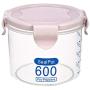 Buckle Transparent Pp Plastic Sealed Cans Cereal Round Storage Tank Holders Containers Kitchen,No.9