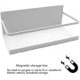 KOBWA Magnetic Storage Rack Wall Mounted Storage Organizer Shelf Spice Jar Rack for Home Kitchen Living Room Bathroom Absorption on Fridges and Metal Surfaces