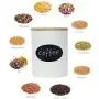 Fecihor Ceramics Food Storage Jar, 2 Pack Simple Style Kitchen Canister 27 FL OZ(800 ML) for Food Storage, Store Coffee, Sugar, Tea, Spices and More with Airtight Seal Bamboo Lid