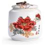 Retro Wash Painting Ceramic Tea Storage Box Tea Jar 8.811Cm Candy Jar For Dried Fruit Tin Food Spices 1Pc Storage Box Container,Shenshanqiuyin