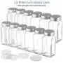 Bouteilles en verre de 200 ml avec couvercles - Jeu de 12, 12,8 x 2,3 cm, Ouverture Unique Claire Bouteilles en verre de 200 ml avec couvercles - Jeu de 12, 12,8 x 2,3 cm, Ouverture Unique Claire