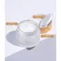 1PCS 50g/1.7oz Clear Frosted Glass Cream Jar Bottle Empty Refillable Travel Makeup Sample Packing Storage Container Vial Pot Holder Dispenser with Bamboo Lid and Inner Liner 1PCS 50g/1.7oz Clear Frosted Glass Cream Jar Bottle Empty Refillable Travel Makeup Sample Packing Storage Container Vial Pot Holder Dispenser with Bamboo Lid and Inner Liner