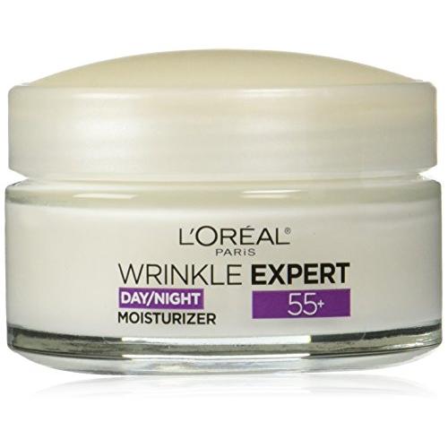 LOreal Paris Skincare Wrinkle Expert 55+ Anti-Aging Face Moisturizer with Calcium Non-Greasy Suitable for Sensitive Skin 1.7 fl. oz.