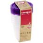 keeeper Food Box Fredo Fresh 0,35L Round 6 Pieces, Polypropylene, Purple, 9.5 x 9.5 x 9 cm