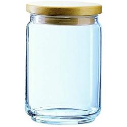 Luminarc 1121607 Box Mania Pot with Lid, Capacity Wood/Glass 11 x 11 x 16 cm