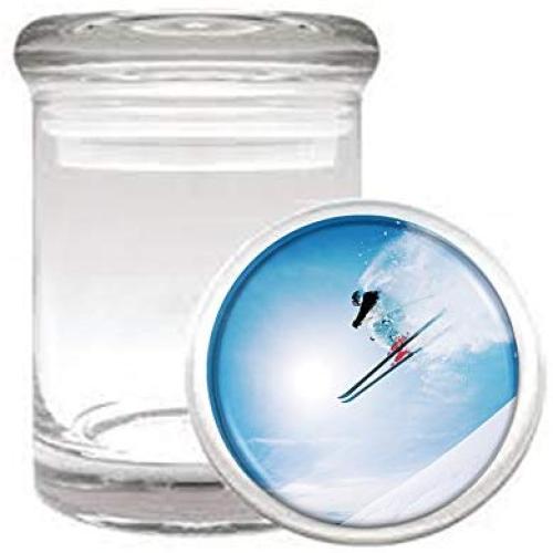 Skiing Winter Sports Medical Odorless Glass Jar