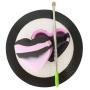 SZBS A Set Silicone Container Round Mat 17ml Heart-shape Container Wax Oil Container Concentrate Storage Container Wax Silicone Jar With a Metal Rod (Black, 1)