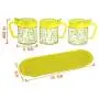 Bouteille de stockage de sceaux en verre pour épices He Yan Long 350ML Style Européen Cuisine, Jeu de 3, Jaune Bouteille de stockage de sceaux en verre pour épices He Yan Long 350ML Style Européen Cuisine, Jeu de 3, Jaune