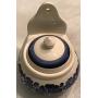 Retro Fajans Wloclawek Blue & White Pottery Sugar or Salt Box with Lid Stoneware Wall Counter