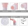 PH PandaHall 5pcs Silicone Travel Bottles Set, 0.6/2 /2.7/3 oz Squeezable Leak Proof Refillable Portable Travel Size Toiletry Containers Cream Jar for Shower, Shampoo, Cosmetic, Emulsion Storage