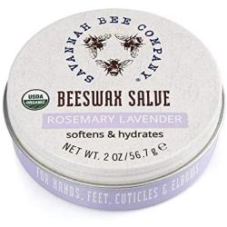 Rosemary Lavender Beeswax Salve by Savannah Bee Company - Large - Certified USDA Organic