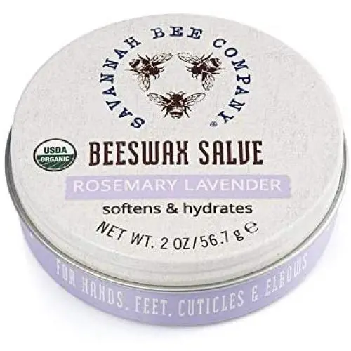 Baume à la Romarin et à la Lavande à Cire d'Abeille - Grand - Certifié USDA Bio Baume à la Romarin et à la Lavande à Cire d'Abeille - Grand - Certifié USDA Bio