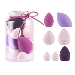 Annes Giverny Makeup Blender Sponge Set-7pcs Soft Beauty Foundation Blending Eggs - for All Kinds of Cosmetics, Liquid Foundation,BB Cream, Powder, Concealer, Isolation,Etc,Multi-colored Gift