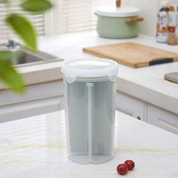 | Storage Bottles & Jars thickening kitchen multigrain transparent storage tank circular seal pot dry grains receive large tank | by HUDITOOLS | 1 PCs