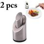 JUSTDOLIFE 2PCS Seasoning Bottle Practical Stainless Steel Shaker Spice Jar