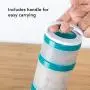Whiskware by BlenderBottle CO2578 Stapelbare Snackbehälter, Teal
