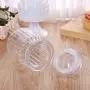 Glasbehälter für Weihnachts Süßigkeiten Zucker Speicherglas für Hochzeit Geschenk dekorativer Holzhülle