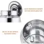Cookie Jar Cereal Coffee Storage Containers Jar 304 Stainless Steel with Lids Airtight Bpa Free Large, Food Storage Containers Jar for Kitchen Pantry Organization Canister Candy Bulk, 28L/35L/48L