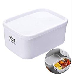 XZQ 2 Storage Boxes Sealed cans Fruit Food Plastic Rectangular Storage Box Storage Box, Suitable for Kitchen Household Refrigerator, White.