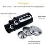 EASEASE Stainless Steel Airtight Storage Canisters for Coffee Beans,Tea and Sugar with Window  (Set of 3),(Black)
