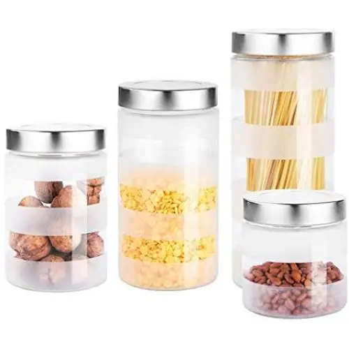 Glass Sealed Jars, Kitchen Household Grain Containers, Storage Spices/Pasta/Oatmeal/Coffee Beans Glass Sealed Jars, Kitchen Household Grain Containers, Storage Spices/Pasta/Oatmeal/Coffee Beans