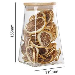 WANGLX ST Food Storage Container, Dried Fruit Bottle Good Sealing Heat-Resistant Borosilicate Glass Sealed Cans Dried Fruit Sealed Bottle Storage Jar, Transparent