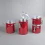 Ensemble de 4 contenants en acier inoxydable Creative Home, avec couvercle étanche et clip de verrouillage, rouge, 680 ml, 946 ml, 1,17 L et 1,7 L. Ensemble de 4 contenants en acier inoxydable Creative Home, avec couvercle étanche et clip de verrouillage, rouge, 680 ml, 946 ml, 1,17 L et 1,7 L.