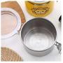 storage jar Grain container Food container Storage Box，Cartoon color stainless steel food coffee bean milk tea storage sealed can, 12.5cm yellow lion