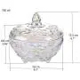 Chinashow Clear Glass Apothecary Jar with Lids Candy Jar Cookie Jar Decorative Weddings Candy Buffet 780ML A7 Chinashow Clear Glass Apothecary Jar with Lids Candy Jar Cookie Jar Decorative Weddings Candy Buffet 780ML A7