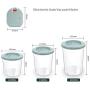 Toprime Auto Vacuum Container Jar Food Storage Canister Rchargeable Vacuum Pump 1000ML 1500ML 2000ML for 1 Set