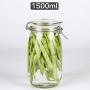 Storage Bottles & Jars - 1pc Transparent Glass Sealed Food Storage Bottle Jar Condiment Cereals Tea Honey Container - Bottles Storage Jars Storage Bottles Jars Glass Honey Container Mason