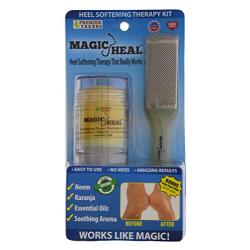 Magic Heal Cracked Heel Balm For Cracked Heels - Dry Feet Lotion to Soothe, Moisturize & Beautify Your Painful Dry Foot Skin - Includes Bonus Foot File - Amazing, Fast Results, No Mess Application