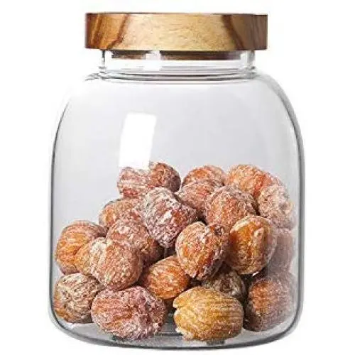 Bouteilles de conservation alimentaire WANGLXST, Pot en verre avec joint en silicone étanche et couvercle en bambou, 1200ml, Transparente Bouteilles de conservation alimentaire WANGLXST, Pot en verre avec joint en silicone étanche et couvercle en bambou, 1200ml, Transparente