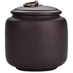 Purple Clay Food Storage Jar Chinese Style Tea Canister with Airtight Lid, NO.004, 730ml