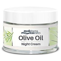 Medipharma Cosmetics Night Care Cream - Infused with Cold Pressed Olive Oil and Ceramides - Daily Use Cream for Face, Neck & Cleavage - Ideal for Dry to Very Dry Skin - 50 ml