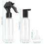 UPTRONIC 4Pcs Spray Bottle, 3.4oz/100ml Empty Bottle, Small Travel Size Spray Bottle Refillable Fine Mist Clear Bottles for Cleaning Solutions, Hand Sanitizer, Skin Care