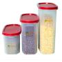 Sealed Jar Storage Crisper Grain Storage Tank Plastic Moisture Dry Cargo Boxes Food Storage Box 3 Sets Kitchen Supplies